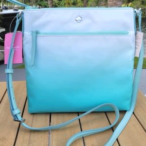 Kate spade fijigreen flat crossbody NWT
